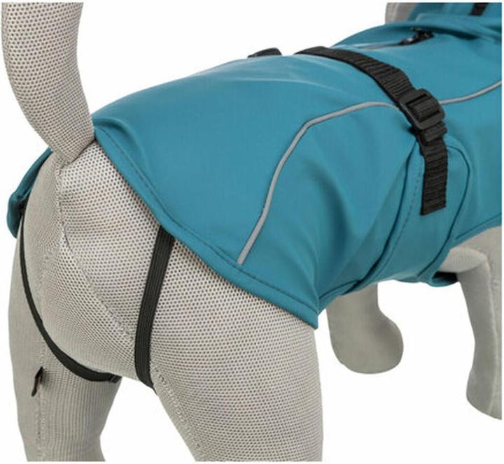 Actual product image Trixie Vimy raincoat, M: 50 cm, petrol (M, Dog coat)