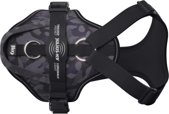 Produktbild Julius-K9 K9 Longwalk lightsele w/handle+trackerpocket,Night Camo,XL (XL, Hund)