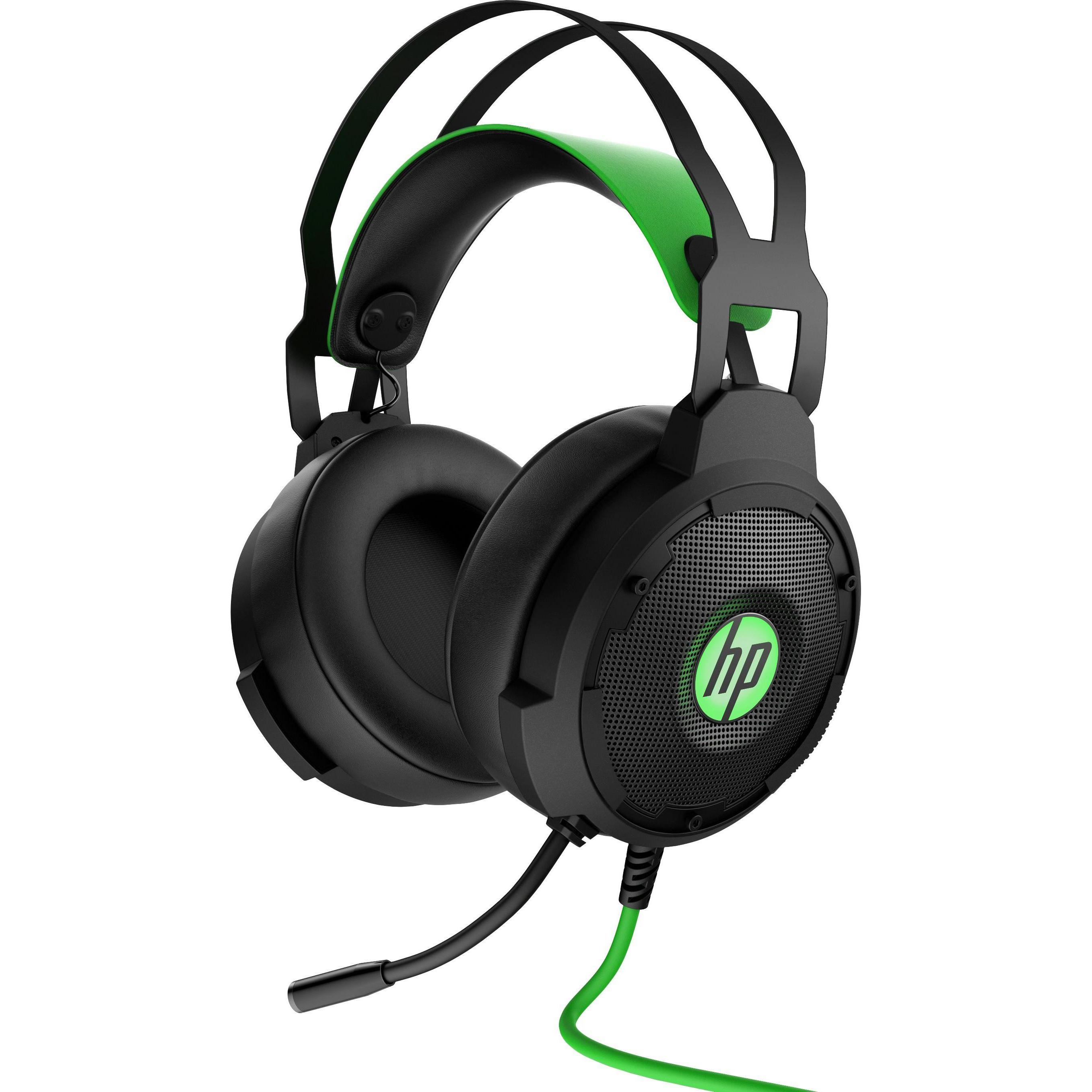 HP Pavilion 600 (Kabelgebunden), Gaming Headset, Schwarz, Grün
