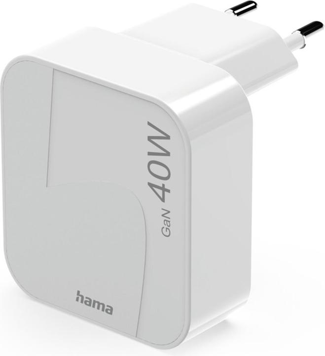 Produktbild Hama 201955 Schnellladegerät, GaN, 1x USB-C, faltbares (40 W, 2 Ports)