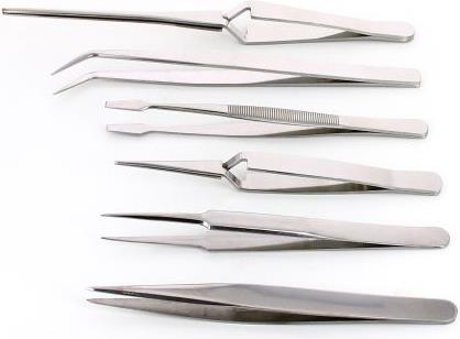 Actual product image RS PRO Kit of 6 Economy tweezers