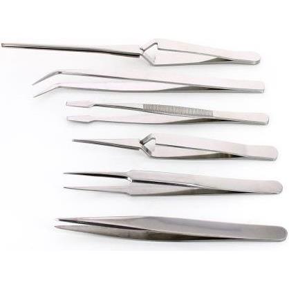 Rs Pro, Pinzette, Kit of 6 Economy tweezers