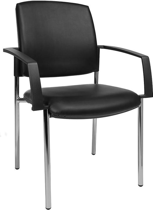 Produktbild Topstar Besucherstuhl BtoB 10, 4-Fuss-Gestell, Kunstlederbezug, stapelbar, inkl. Armlehnen, 2er-S...