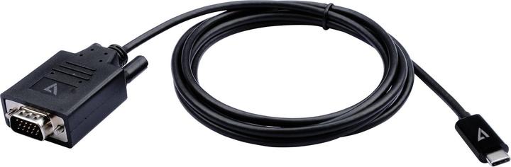 Produktbild V7 Black USB-C To VGA Video Cable (2 m, VGA)