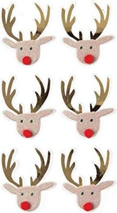 Immagine prodotto Rico Design Renna 3D (8 Adesivo)