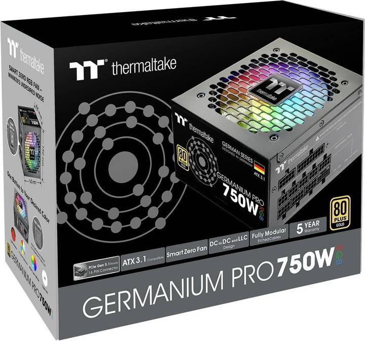 Produktbild Thermaltake Tt Germanium Pro RGB 0750W (750 W)
