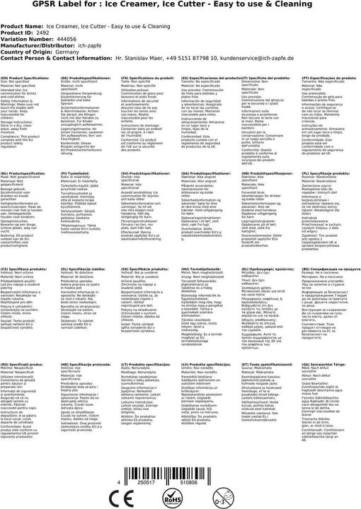 Immagine prodotto Ich-zapfe Tritaghiaccio