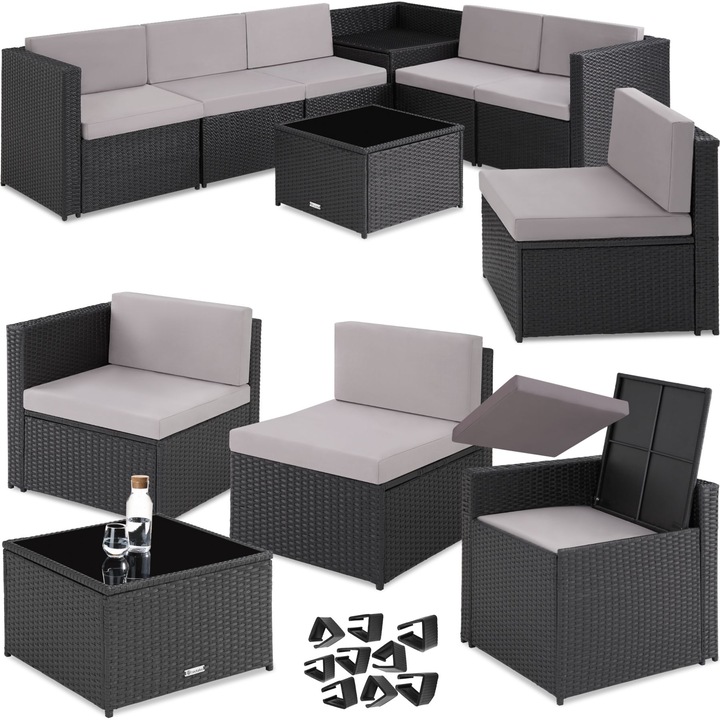 Immagine prodotto tectake Salotto in rattan Verona