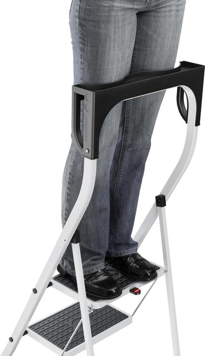 Produktbild Hailo K75 ComfortLine, Stahl-Trittleiter, 2 Stufen (Klapptritt, 110 cm)