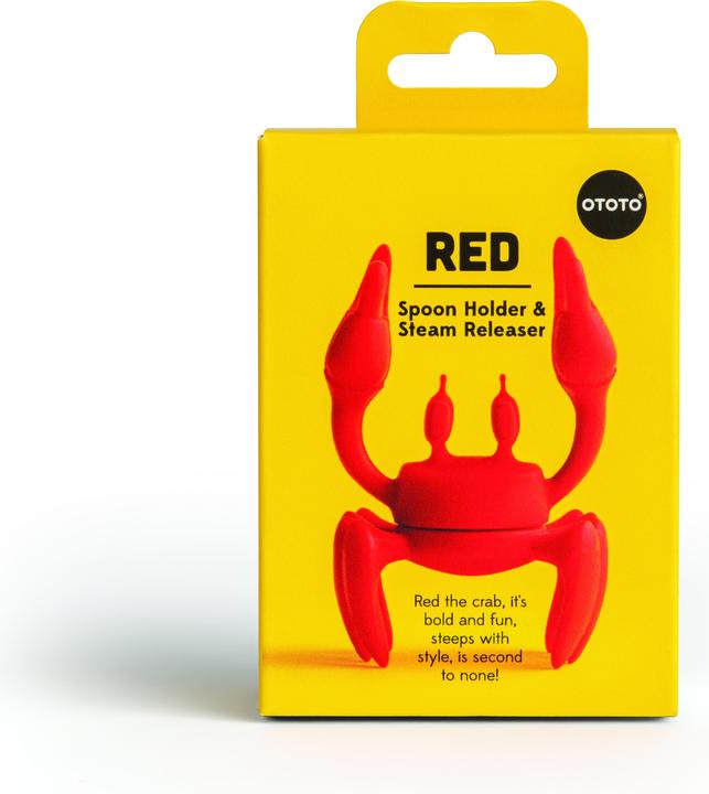 Actual product image Ototo Spoon holder & Steam Releaser - Red (OT905)