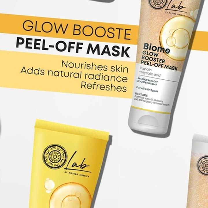 Actual product image Natura Siberica Lab Biome Glow Booster Peel-Off Face Mask 75ml (75 ml)