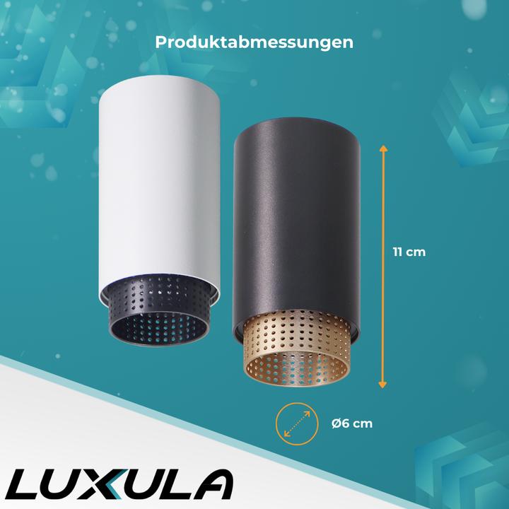 Actual product image Luxula LED surface-mounted spot with, black/gold (GU10)