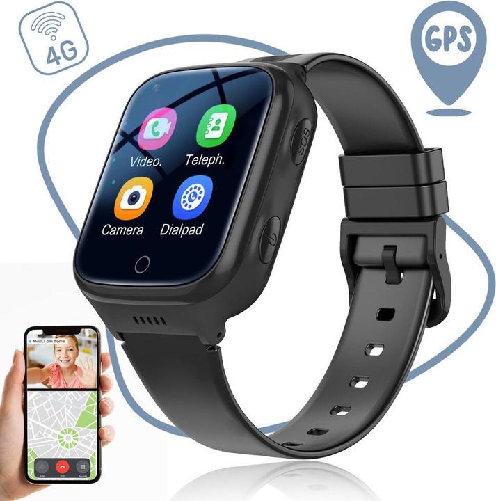 Produktbild Ishiva UFUZON Smartwatch Kinder-Schwarz (4G)