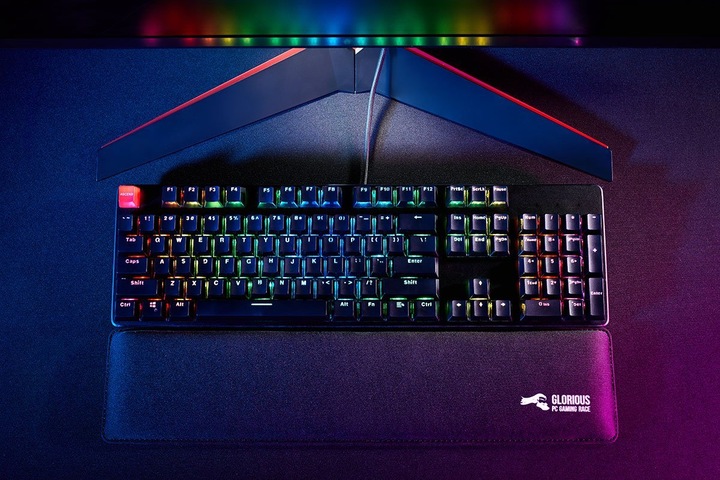Actual product image Glorious PC Gaming Race GMMK-BRN-V2 full size, ANSI US standards, Gateron Brown Switch (US, Cable)