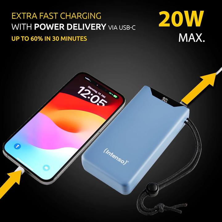 Actual product image Intenso F20000 (20000 mAh, 20 W, 74 Wh)