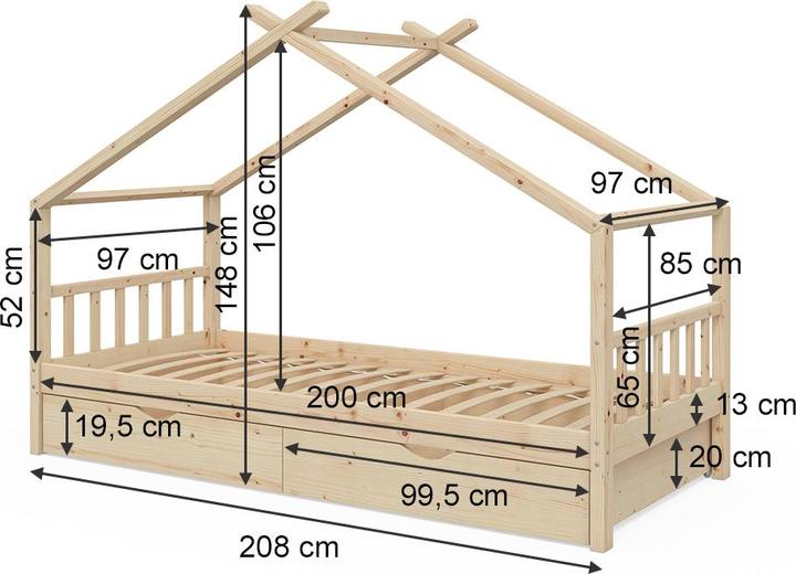 Produktbild VitaliSpa Design mit 2 Schubladen (90 x 200 cm)