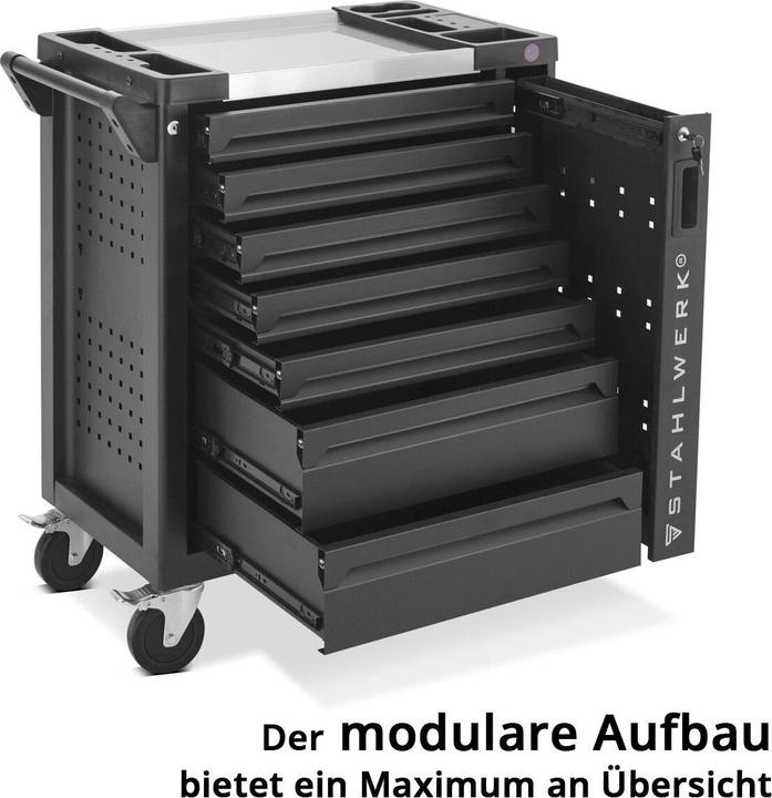 Actual product image Stahlwerk Workshop trolley PHOENIX tool trolley Assembly trolley 262 tools CrV (262 x)