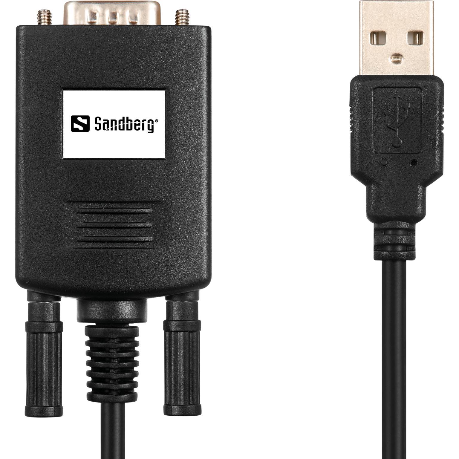 Sandberg USB zu (USB), Netzwerkadapter, Schwarz