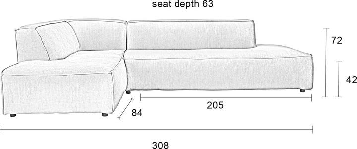 Produktbild Zuiver Fat (3-Sitzer)