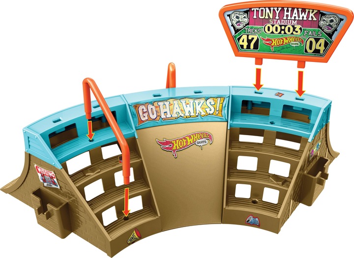 Produktbild Hot Wheels Skate Drop In Skate Set Sortiment