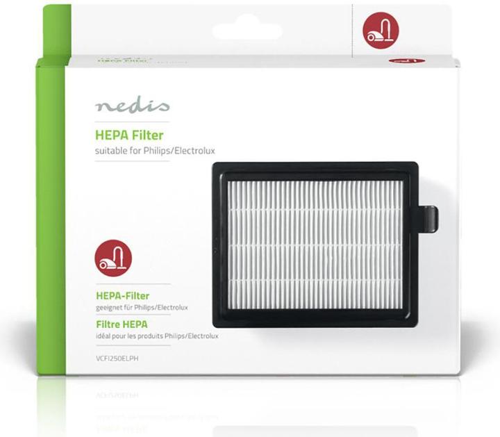 Actual product image Nedis Replacement HEPA Filter Replacement for: Electrolux/Philips Black/White