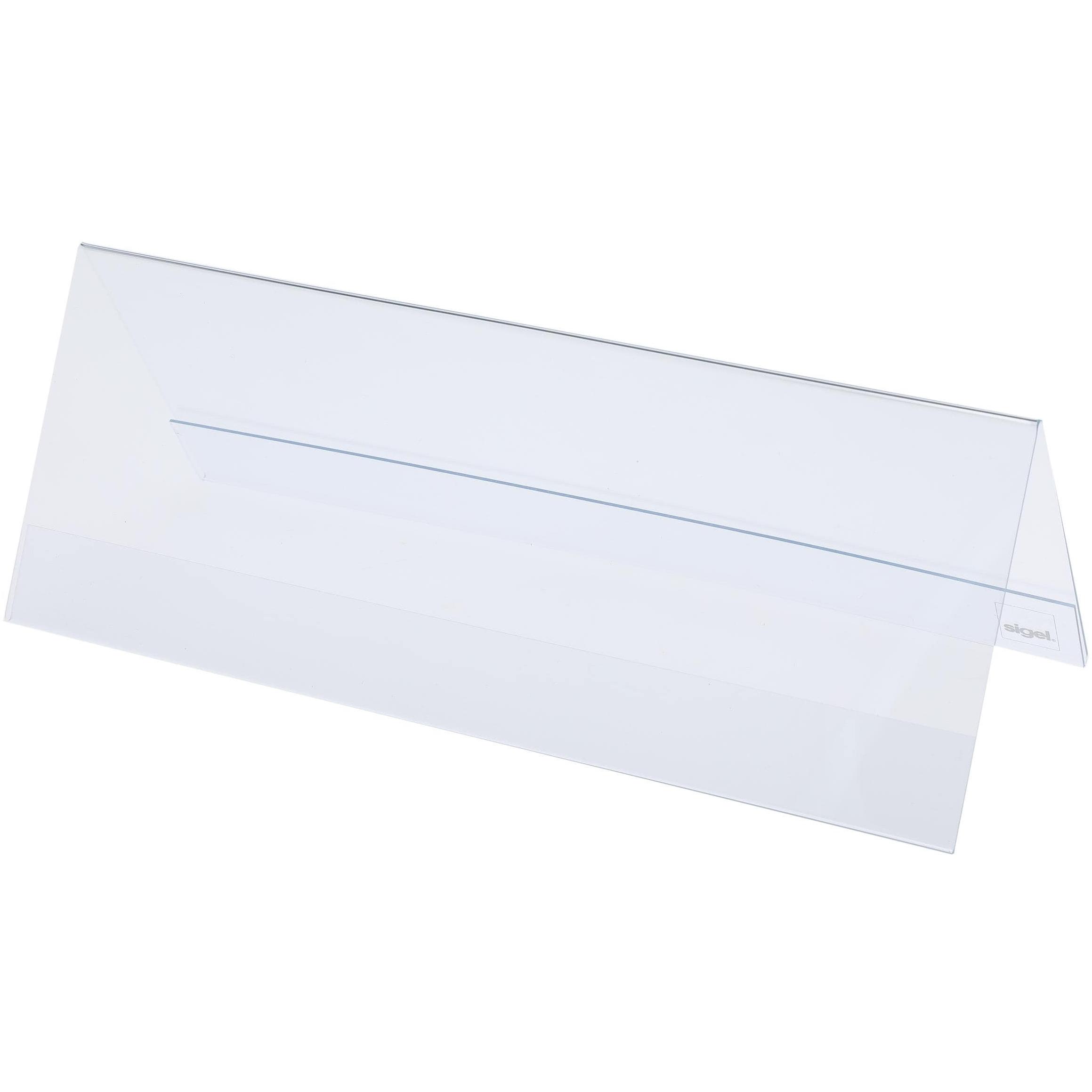 Sigel, Prospektständer, Tischaufsteller Dachform (24 x 9 cm)