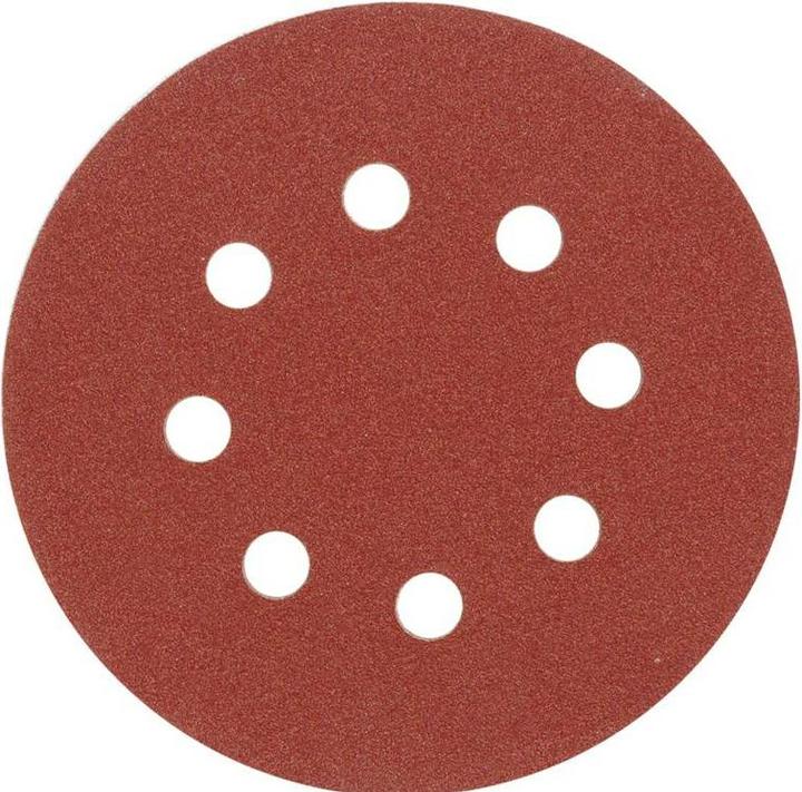 Actual product image Toya Sandpaper 125 mm P40 with holes 5 pieces Velcro fastener (P40)