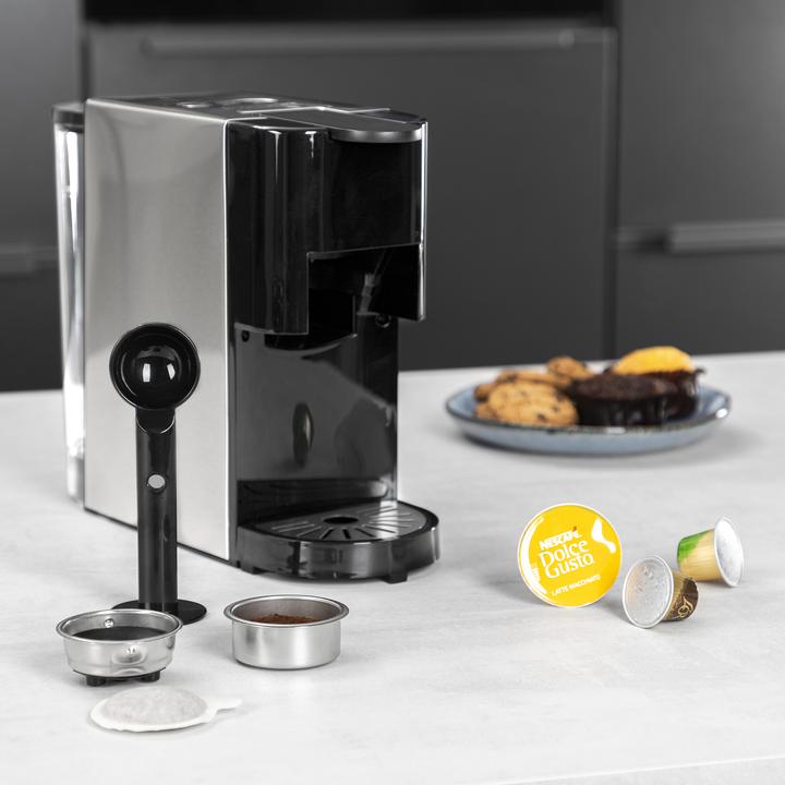 Productafbeelding Princess 249450 Multi Capsule Filter-Koffiezetapparaat - Staal 4-in-1 - Geschikt voor meerdere koffiesoorten