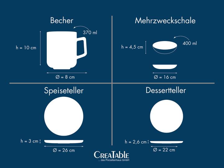 Actual product image CreaTable Uno (16 pcs.)