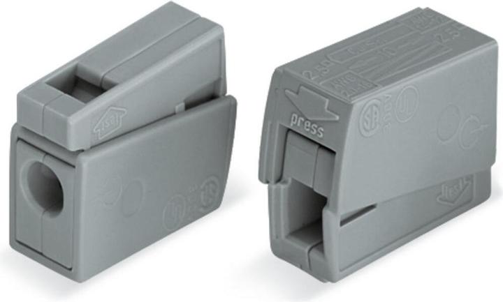 Actual product image Wago Light clamp 0.5 - 2.5mm2 gray, PU 100 pcs.
