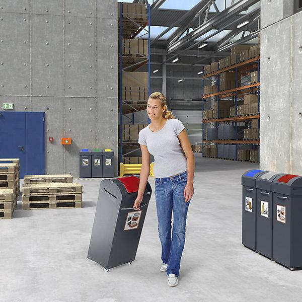 Immagine prodotto kaiserkraft Raccoglitore di materiale riciclabile in lamiera d'acciaio, ignifugo (75 l)