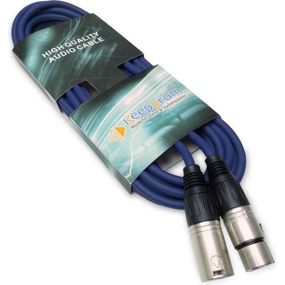 Thumbnail - keepdrum MC-001XX BL 10m Mikrofonkabel XLR Blau (10 m), Audio Kabel