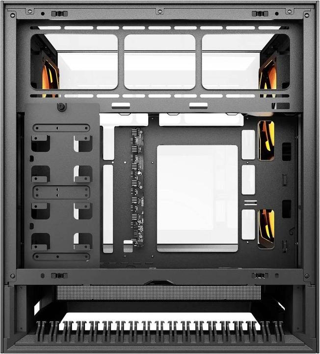 Actual product image Cougar Gehäuse Midi-Tower OmnyX, ARGB, Schwarz (mATX, Mini-ITX, ATX)