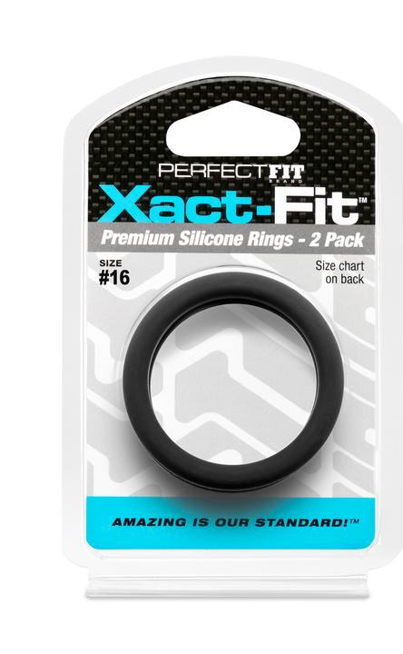 Actual product image PerfectFitBrand #16 Xact-Fit Cockring 2-Pack (4.10 cm)