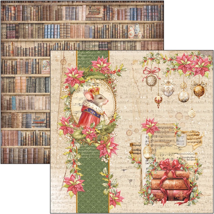 Actual product image Ciao Bella Scrapbook paper "Nutcracker", 12 sheets, 30.5 x 30.5 cm (190 g/m², 12 x)