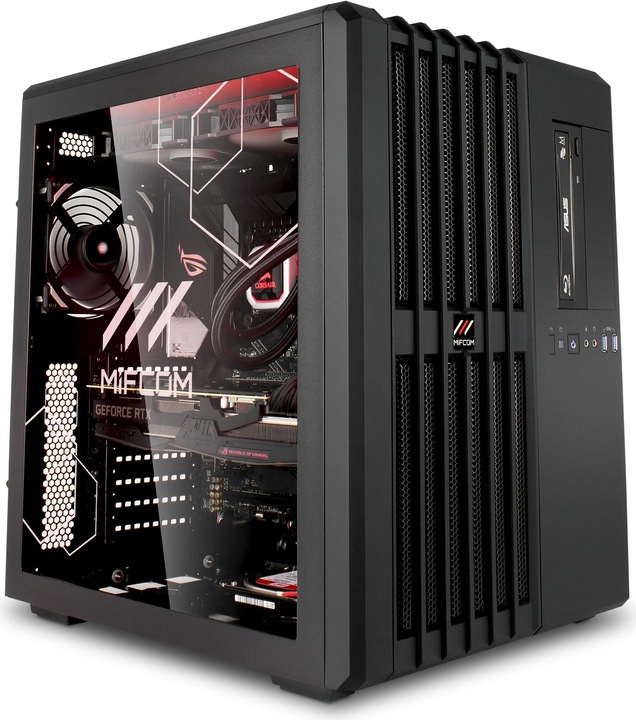 Produktbild Mifcom Battlebox ROG RTX2080Ti (Intel Core i9-9900K, 32 GB, 1000 GB, GeForce RTX 2080 Ti)