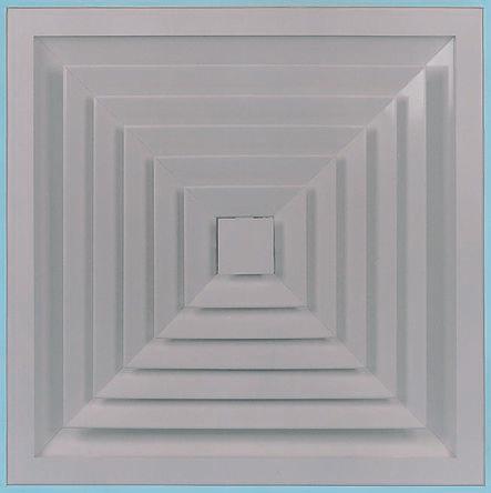 Actual product image RS PRO 4way sq louvre face diffuser,450x450mm