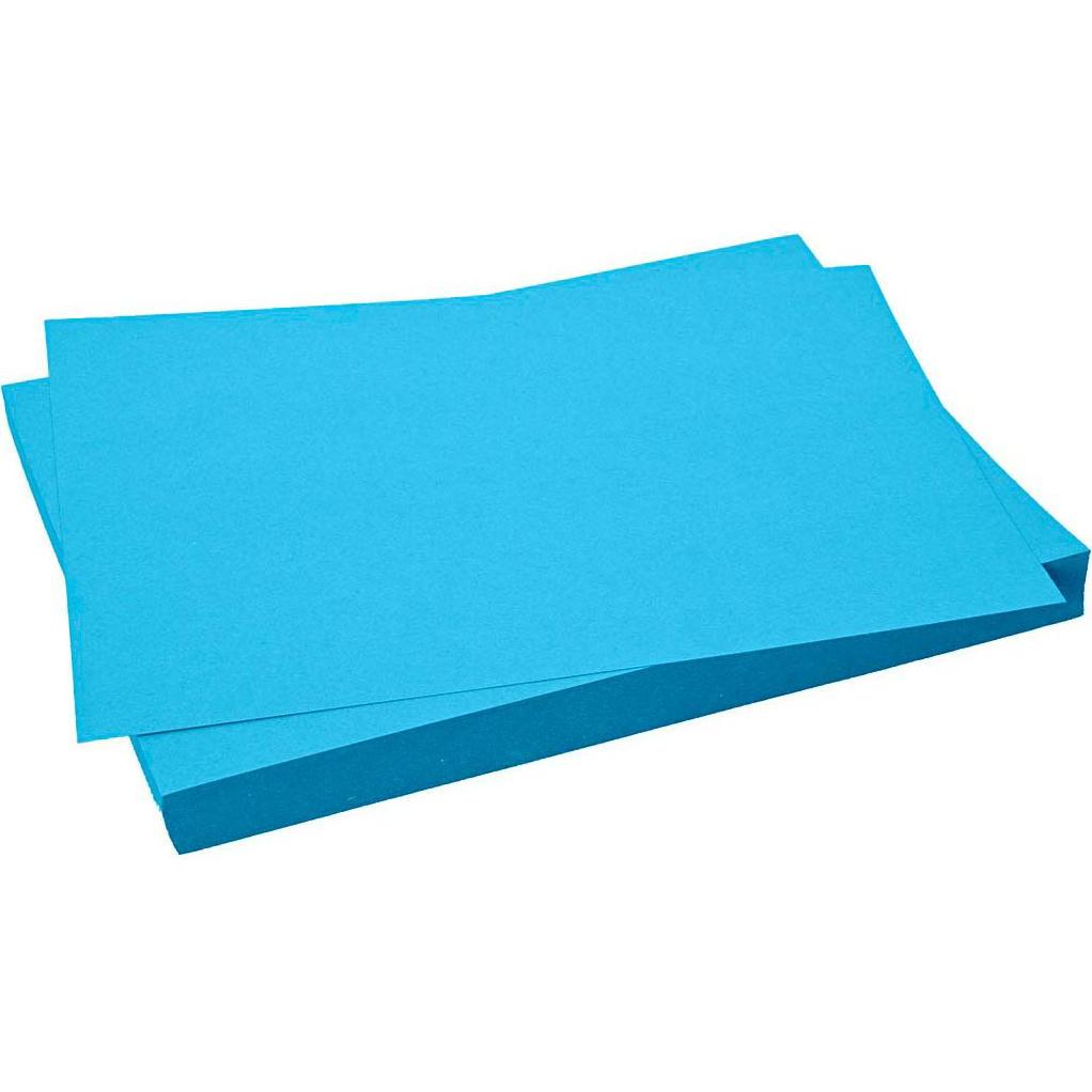 Creativ Company, Bastelpapier, Farbiger Karton Türkis 270gr, 100 Blatt (270 g/m², 100 x)
