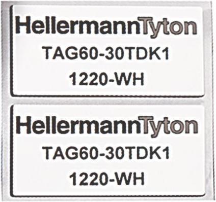 Produktbild HellermannTyton 35mm x 18mm thermal label - white (3.50 cm)
