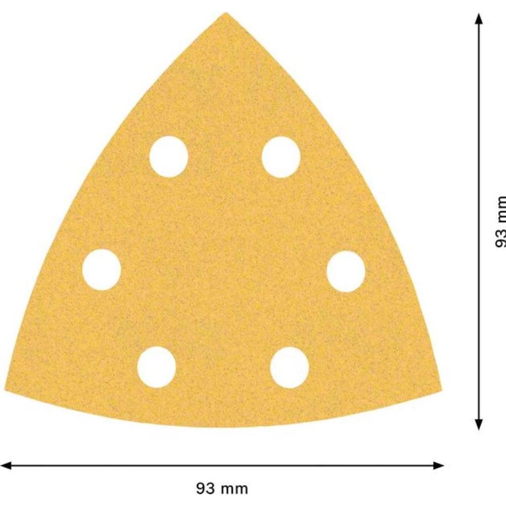 Thumbnail - Bosch Professional Zubehör, Schleifmittel, EXPERT C470 Schleifpapier für Deltaschleifer, 93 mm, G 120, 50 Stück (120)
