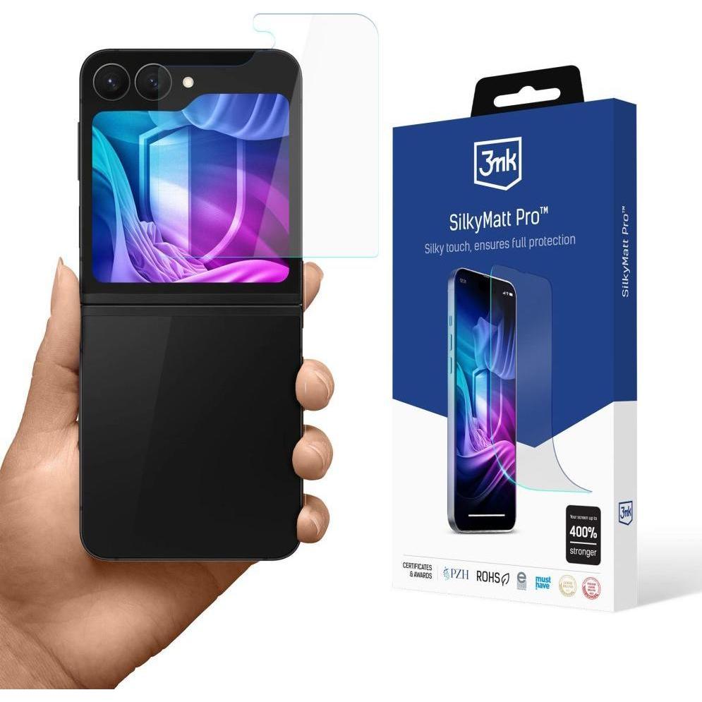 3MK Silky Matt Pro Mattfolie für Samsung Galaxy Z Flip 6 / 7 FE (Samsung Galaxy Z Flip6, Samsung Galaxy Z Flip7 FE), Pellicola protettiva smartphone, 