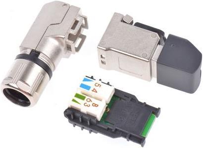 Produktbild Telegärtner Cat6 RJ45 MFP8 right angle shielded plug