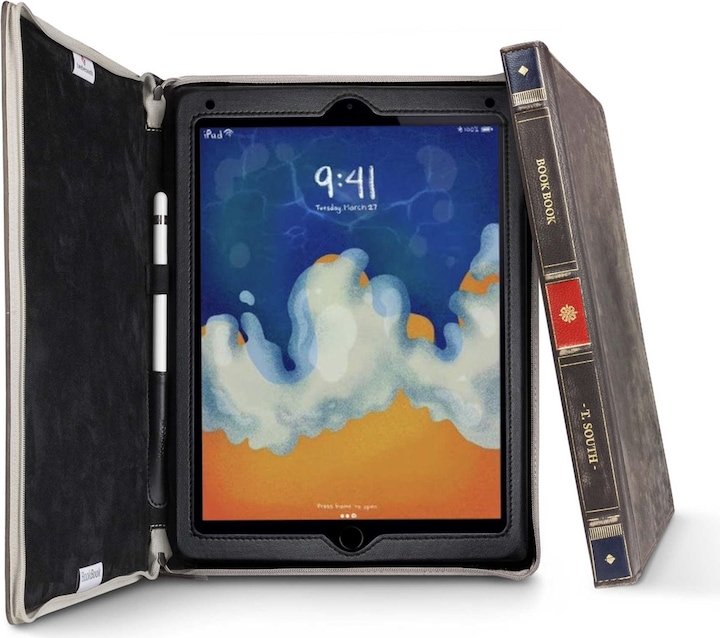 Produktbild TwelveSouth BookBook - Edle Ledertasche in Buchoptik (iPad 2017 (5. Gen), iPad 2018 (6. Gen))