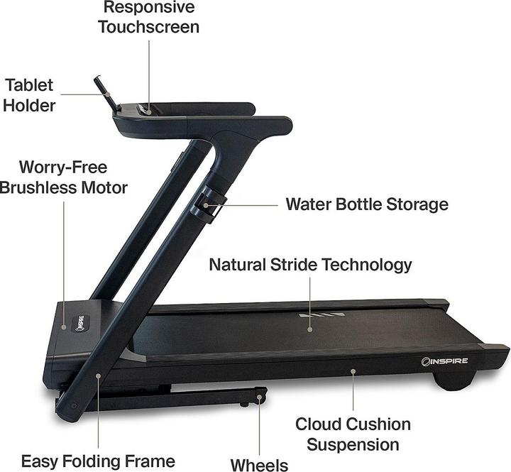Actual product image Inspire Tread 3 folding treadmill