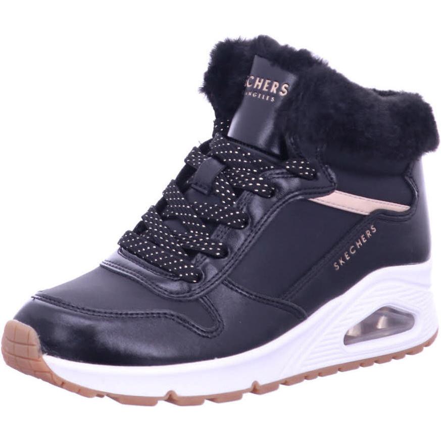 Skechers, Mädchen, Boots + Stiefel, Uno - Cozy On Air, Schwarz, (33)