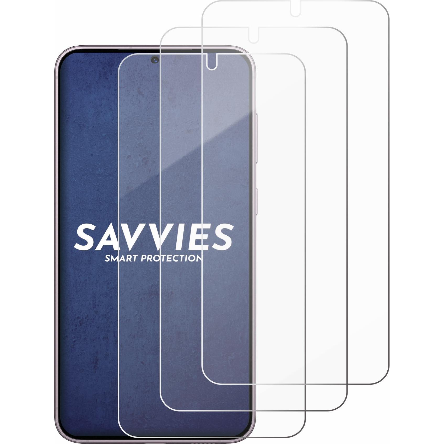 Thumbnail - Savvies Panzerglas Schutzglas Displayschutz (3 Stück, Samsung Galaxy S23), Smartphone Schutzfolie, Transparent