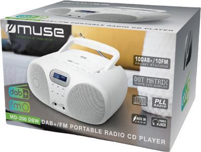 Produktbild Muse MD-208 DBW (DAB+, FM, PLL)