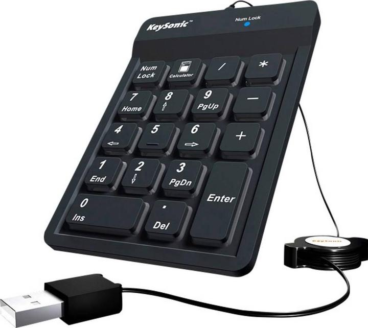 Actual product image KeySonic Ack-118 (Numeric keypad, Cable)