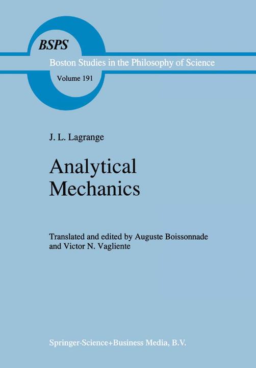 Analytical Mechanics (J. L. Lagrange, 2010)