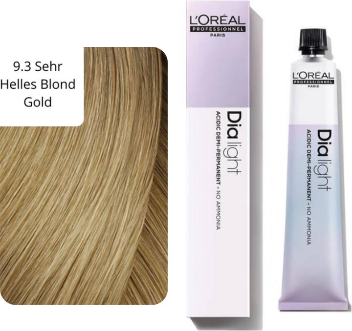 Image du produit L'Oréal Professionnel Dialight 9.3 Blond doré très clair (9.3 Or blond très brillant)